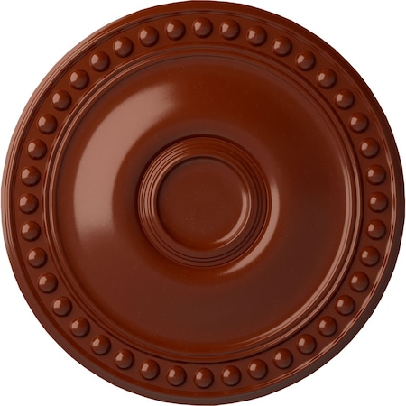 Ekena Millwork Foster Ceiling Medallion (Fits Canopies up to 5 5/8"), Hand-Painted Firebrick, 19 1/8"OD x 1"P CM19FOFIF